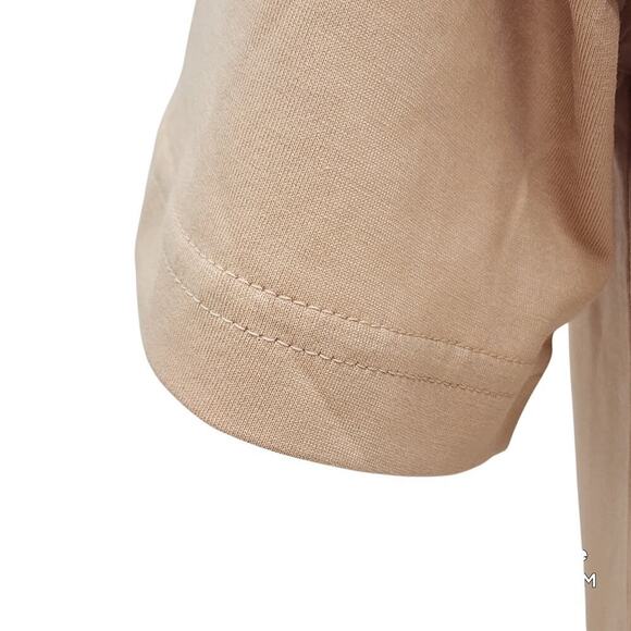 WOMEN'S BURBERRY SANTO LOGO T-SHIRT/SOFT FAWN/MEDIUM RETAIL $480 - Picture 6 of 16